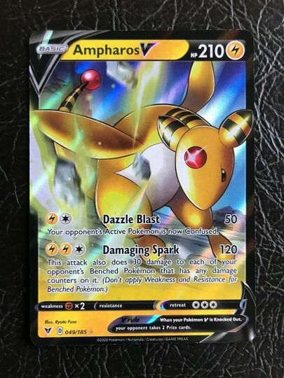 Pokemon Ampharos V Vivid Voltage 49//185 Ultra Rare Pack Fresh M-NM