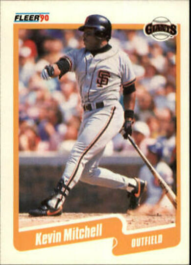 1990 fleer 65 kevin mitchell